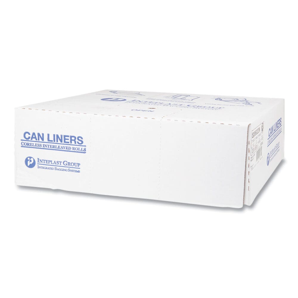 High-Density Commercial Can Liners, 60 gal, 22 mic, 38" x 60", Clear, 25 Bags/Roll, 6 Interleaved Rolls/Carton - Image 4