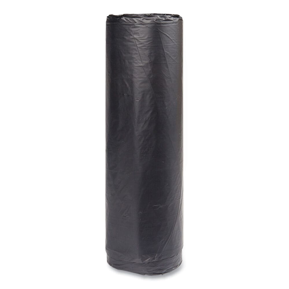 High-Density Commercial Can Liners, 45 gal, 16 mic, 40" x 48", Black, 25 Bags/Roll, 10 Interleaved Rolls/Carton - Image 3