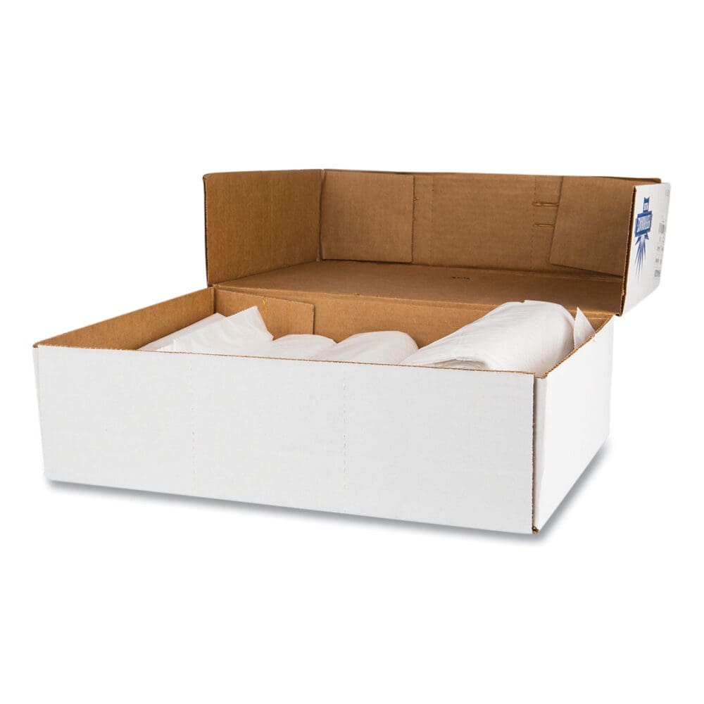 High-Density Commercial Can Liners Value Pack, 45 gal, 11 mic, 40" x 46", Clear, 25 Bags/Roll, 10 Interleaved Rolls/Carton - Image 5
