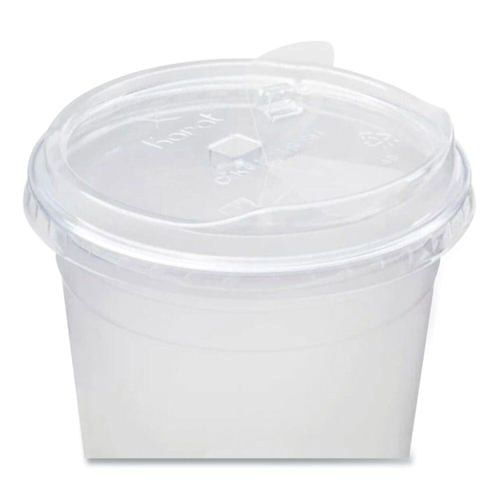 PET Lids, Strawless Sipper, Fits 32 oz Cold Cups, Clear, 1,000/Carton - Image 2