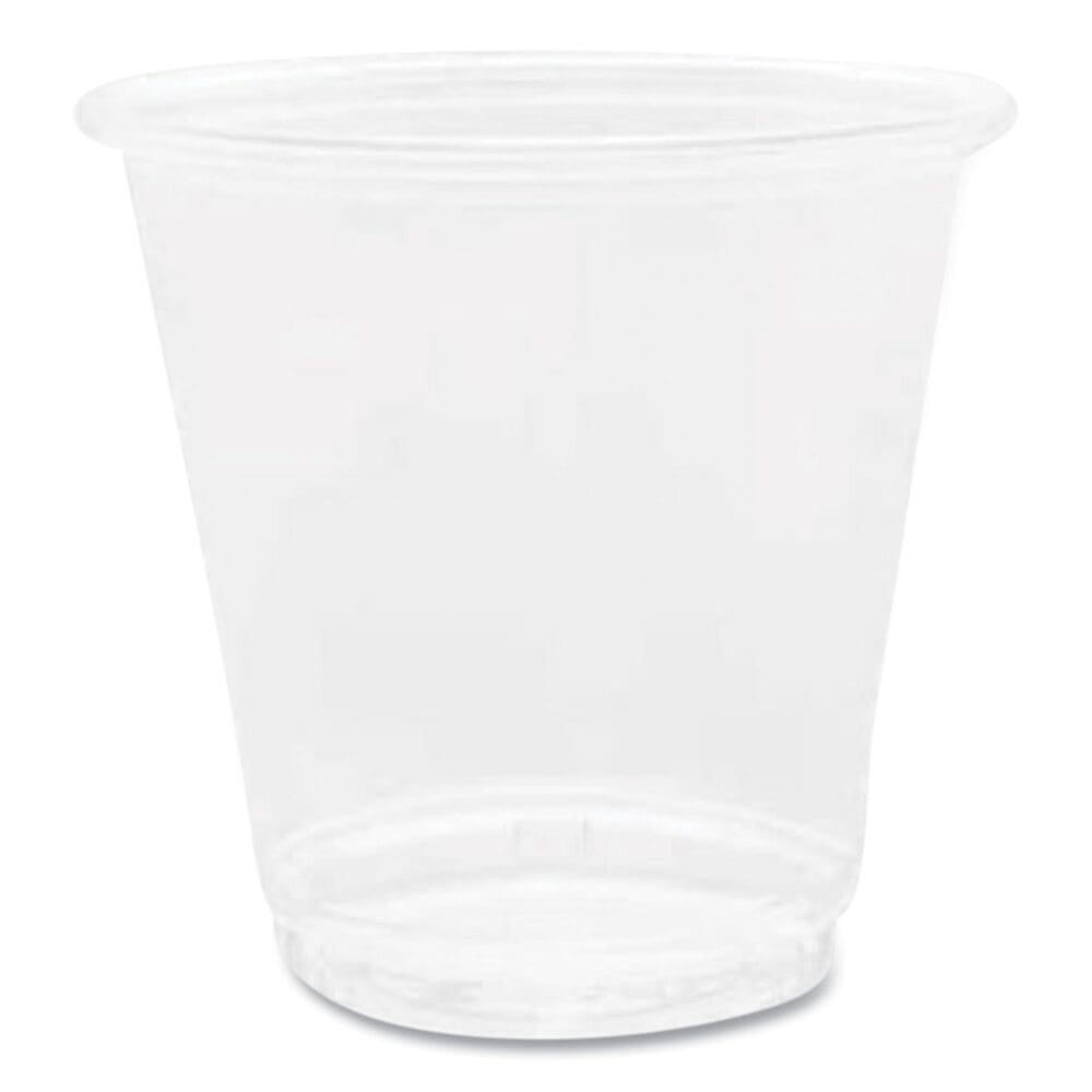 PET Plastic Cups, 3 oz, Clear, 2,500/Carton - Image 4