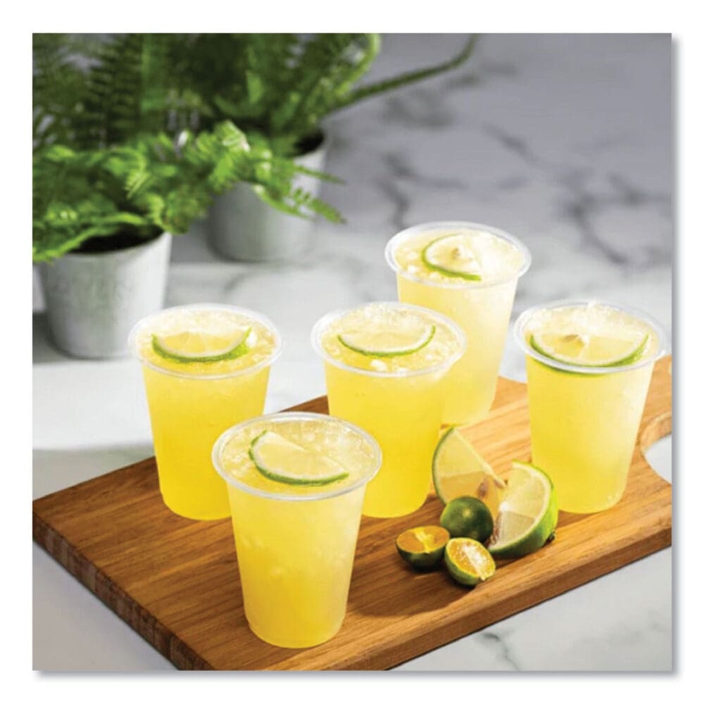 PET Plastic Cups, 7 oz, Clear, 1,000/Carton - Image 3