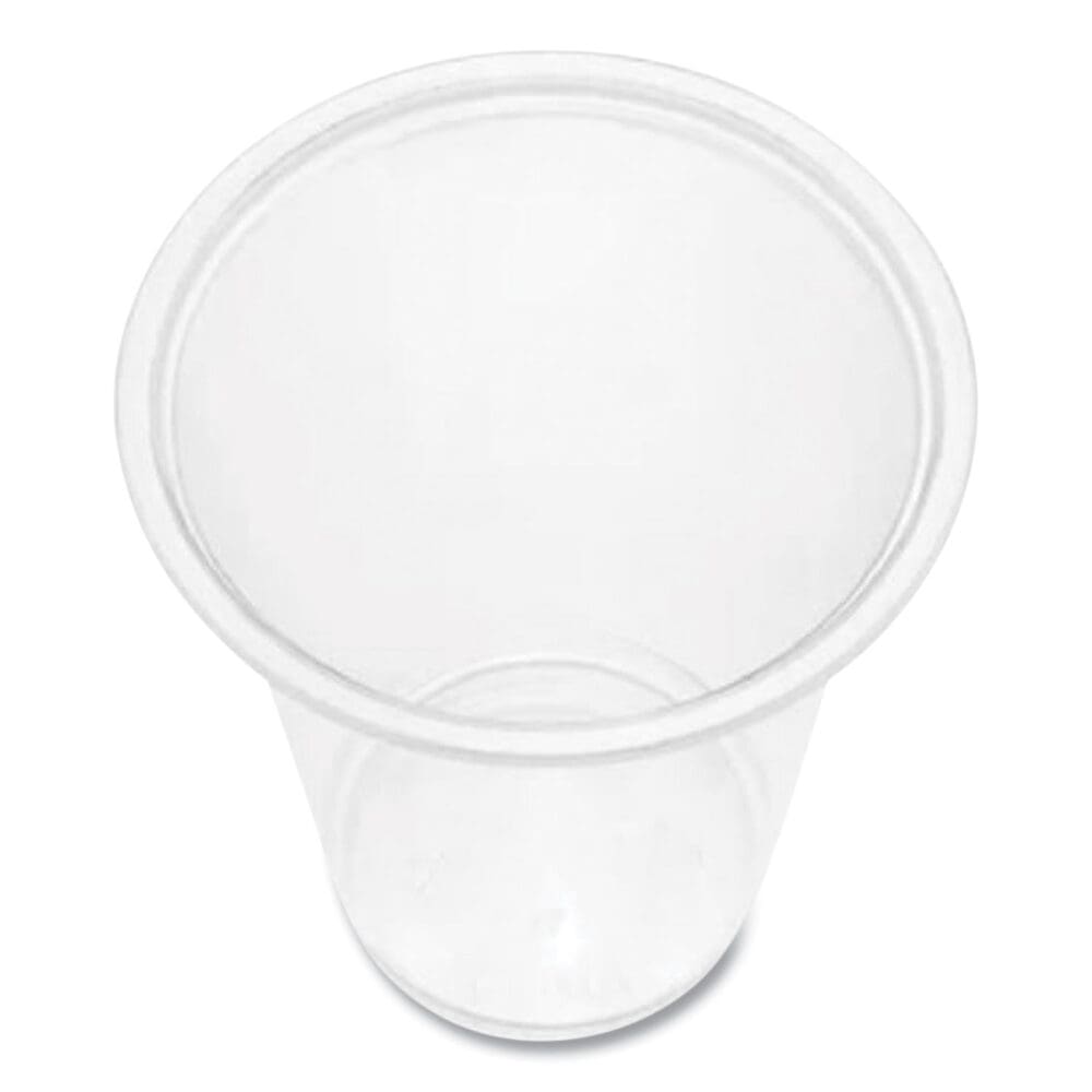 PET Plastic Cups, 7 oz, Clear, 1,000/Carton - Image 4