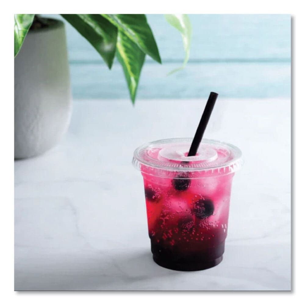 PET Plastic Cups, 8 oz, Clear, 1,000/Carton - Image 3