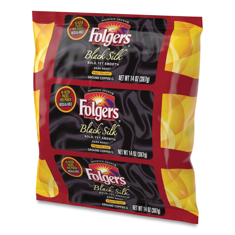 Coffee Filter Packs, Black Silk, 1.4 oz Pack, 40Packs/Carton - Image 3