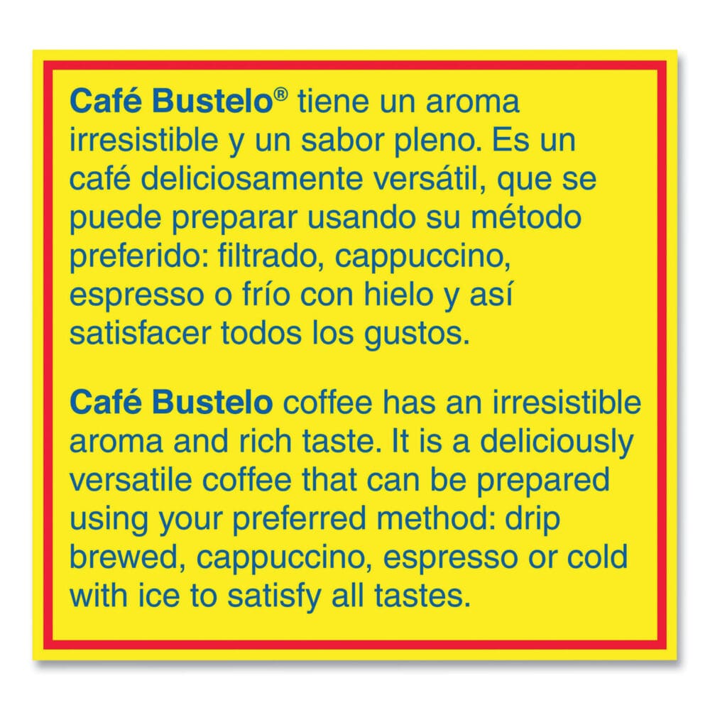 Cafe Bustelo, Espresso, 36 oz - Image 4