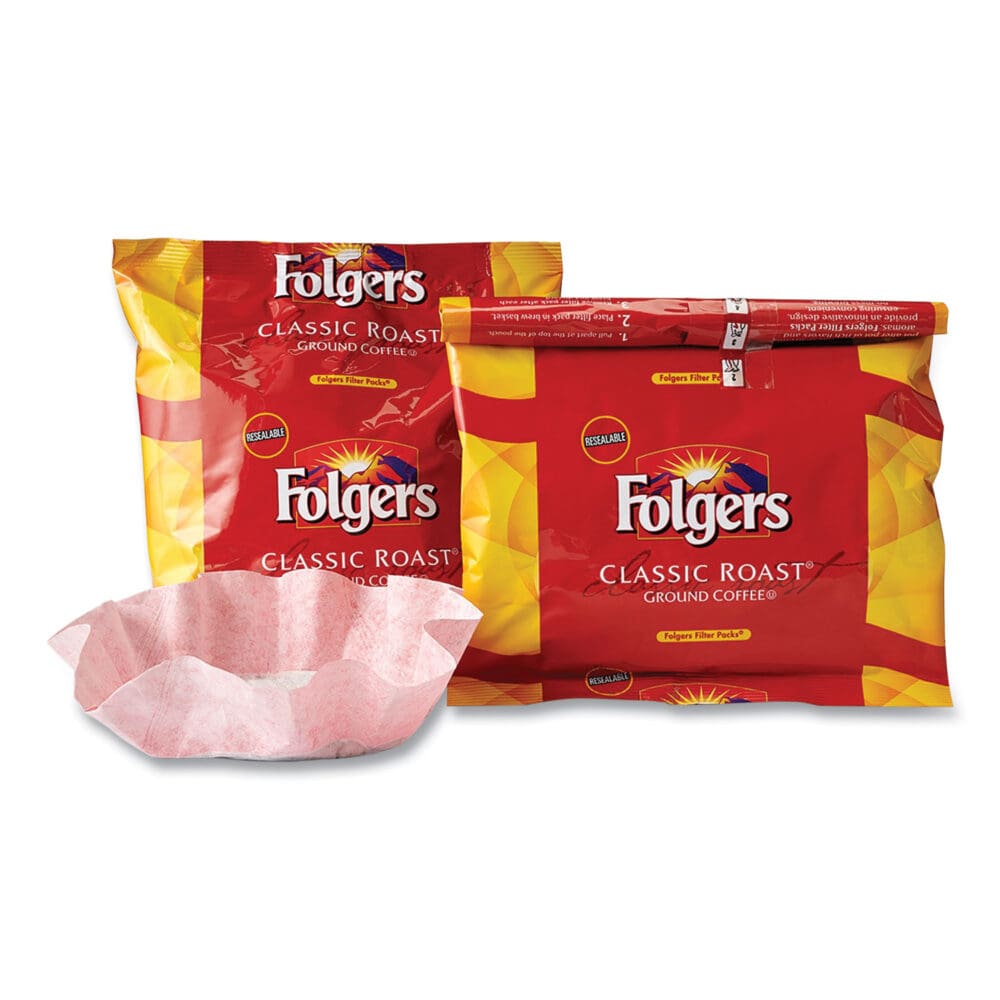 Coffee Filter Packs, Classic Roast, .9 oz, 10 Filters/Pack, 4 Packs/Carton - Image 6