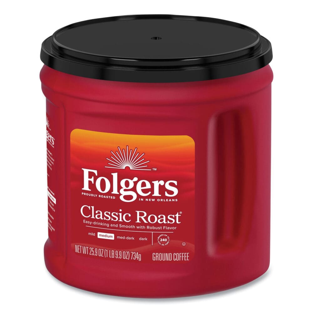 Coffee, Classic Roast, Ground, 25.9 oz Canister, 6/Carton - Image 7