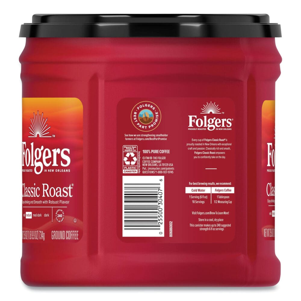 Coffee, Classic Roast, Ground, 25.9 oz Canister - Image 6