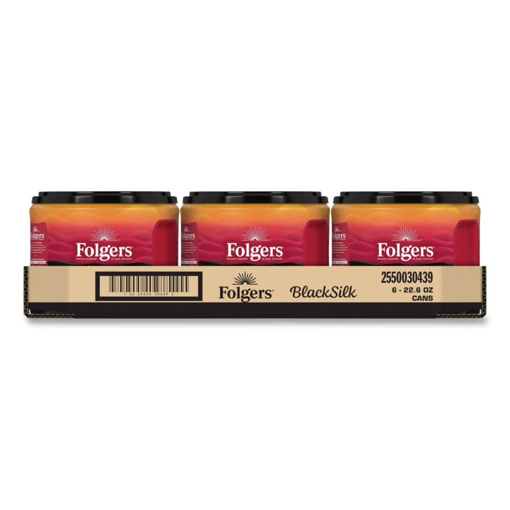 Coffee, Black Silk, 22.6 oz Canister, 6/Carton - Image 2