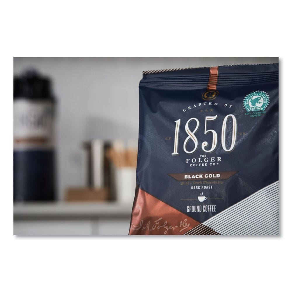 Coffee Fraction Packs, Black Gold, Dark Roast, 2.5 oz Pack, 24 Packs/Carton - Image 6