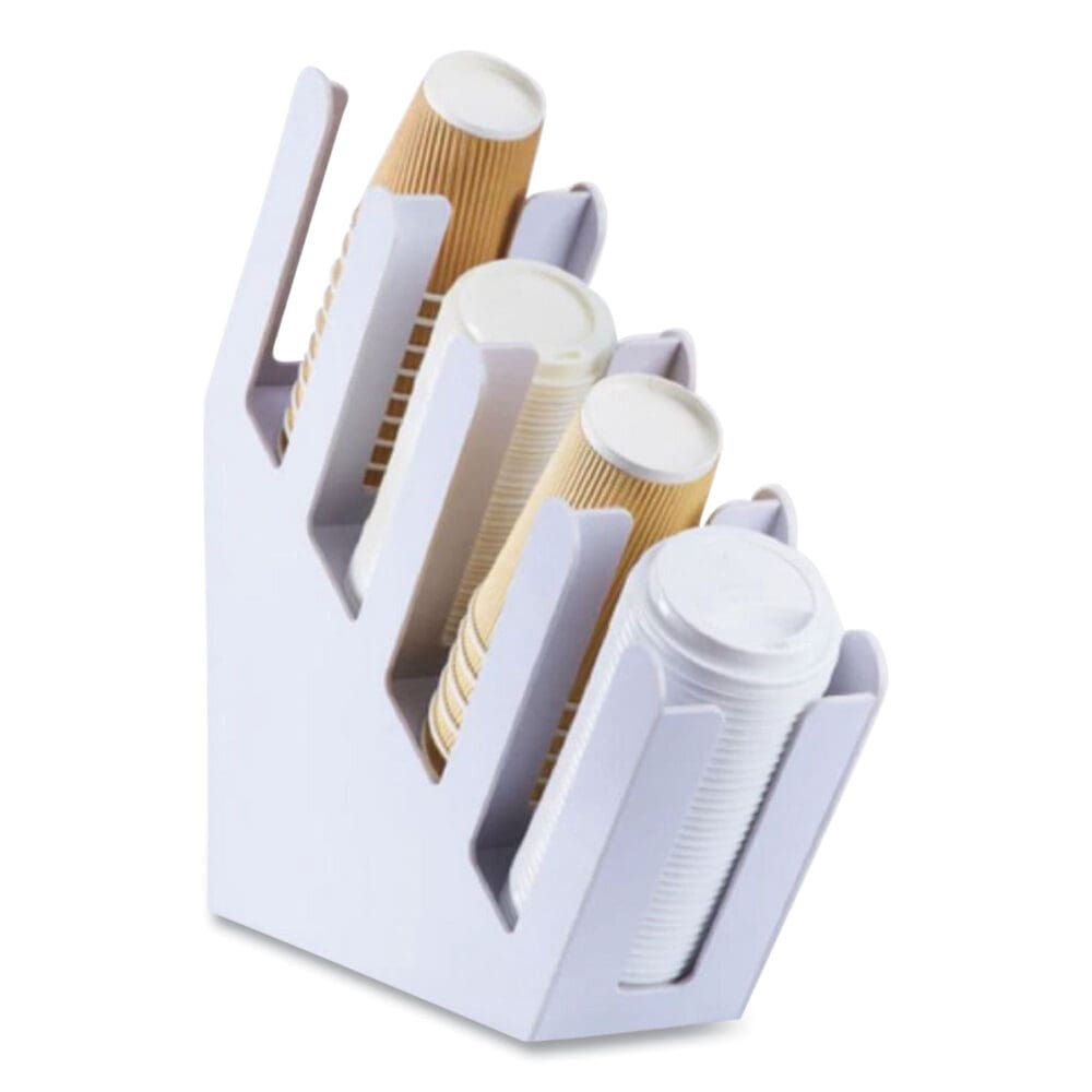 Hot Cup Lids, Fits 10 oz to 24 oz Paper Hot Cups, Sipper Lid, White, 1,000/Carton - Image 3