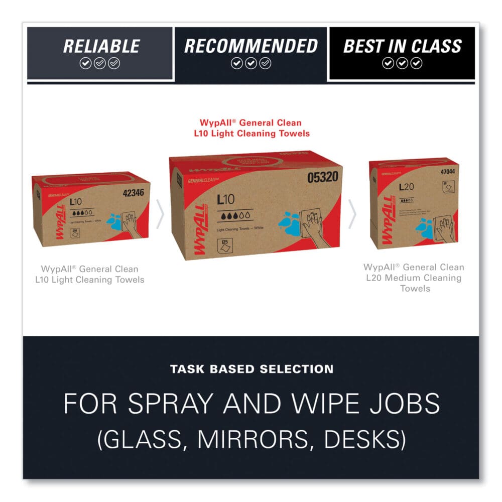 L10 Towels, POP-UP Box, 1-Ply, 9 x 10.5, White, 125/Box, 18 Boxes/Carton - Image 9