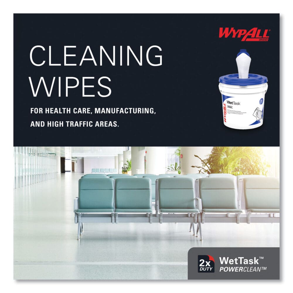 Power Clean Wipers for Solvents WetTask Customizable Wet Wiping System, Wipers Only, 9 x 15, White, 275/Roll, 2 Rolls/Carton - Image 7