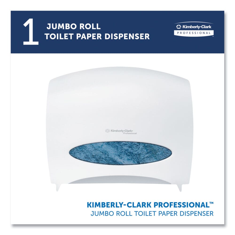 JRT Jr. Escort Jumbo Roll Bath Tissue Dispenser, 16 x 5.75 x 13.88, Pearl White - Image 11
