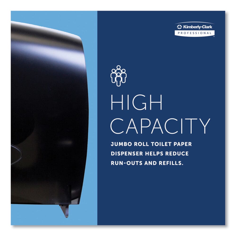 Cored JRT Jumbo Combo Tissue Dispenser, 20.4 x 5.8 x 13.1, Smoke/Gray - Image 6