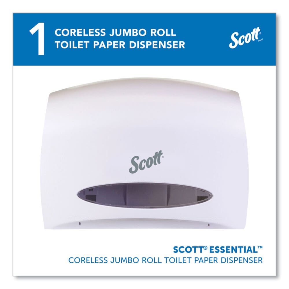 Essential Coreless Jumbo Roll Tissue Dispenser, 14.25 x 6 x 9.75, White - Image 12