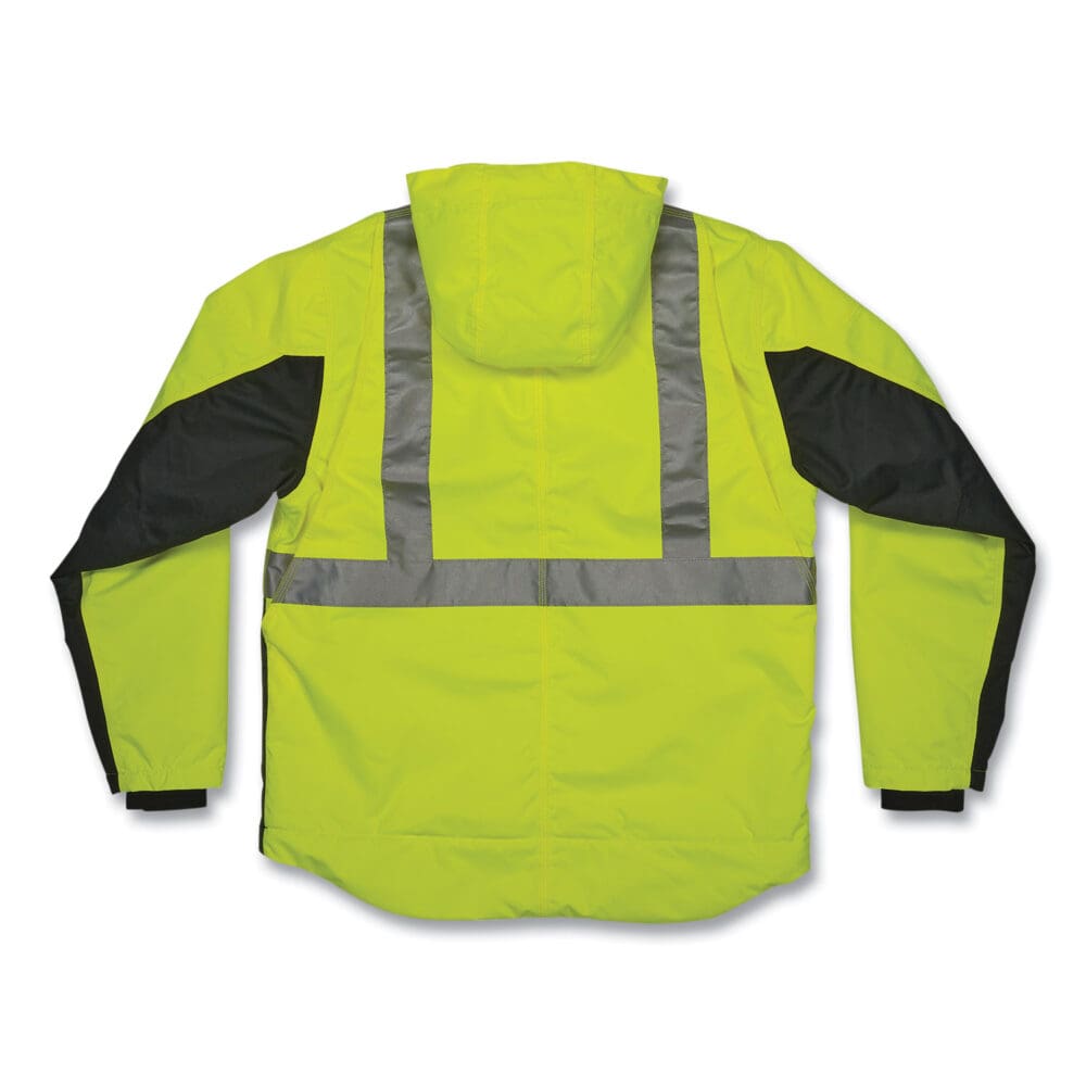 GloWear 8275 Class 2 Heavy-Duty Hi-Vis Workwear Sherpa Lined Jacket, 2X-Large, Lime, Ships in 1-3 Business Days - Image 6