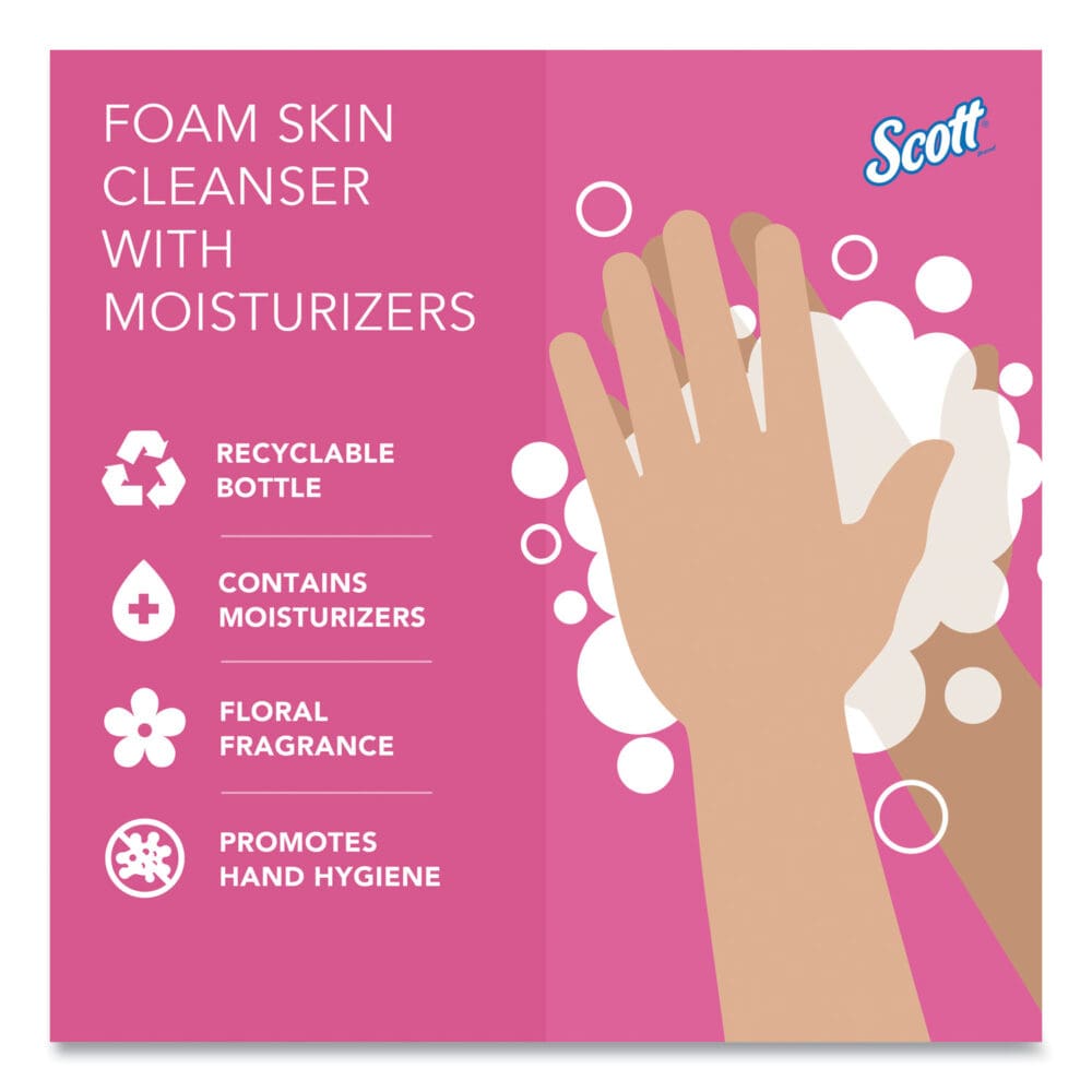 Pro Foam Skin Cleanser with Moisturizers, Light Floral, 1,000 mL Bottle, 6/Carton - Image 7