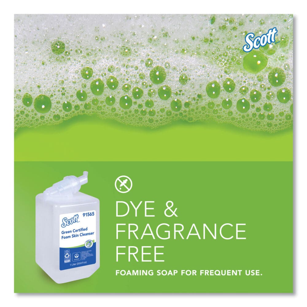 Essential Green Certified Foam Skin Cleanser, Neutral, 1,000 mL Bottle - Image 10