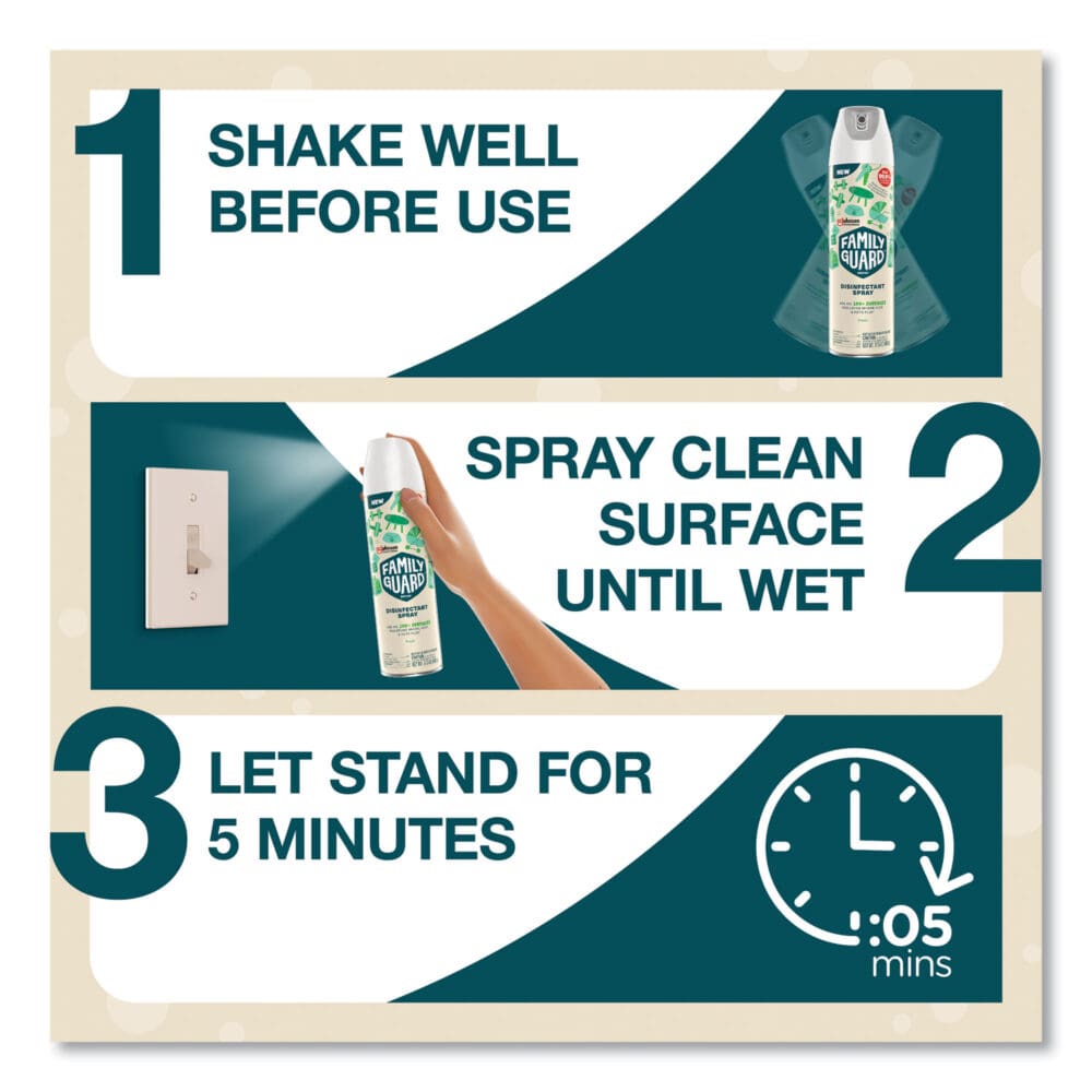 Disinfectant Spray, Fresh Scent, 17.5 oz Aerosol Spray, 8/Carton - Image 4