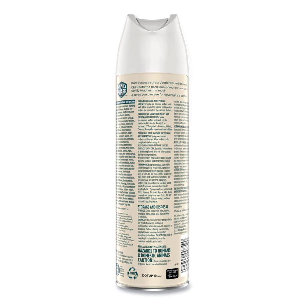 Disinfectant Spray, Citrus Scent, 17.5 oz Aerosol Spray, 8/Carton - Image 2