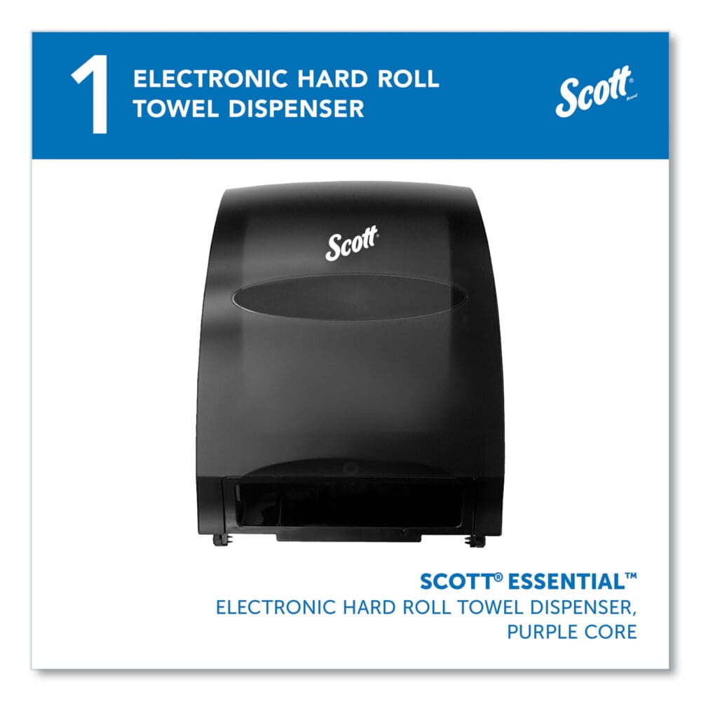 Essential Electronic Hard Roll Towel Dispenser, 12.7 x 9.57 x 15.76, Black - Image 12