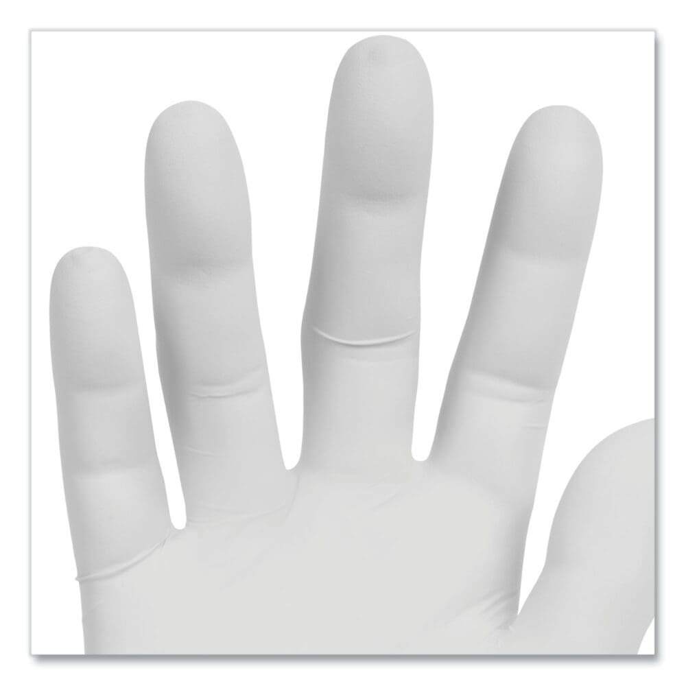 STERLING Nitrile Exam Gloves, Powder-free, Gray, 242 mm Length, Medium, 200/Box - Image 2