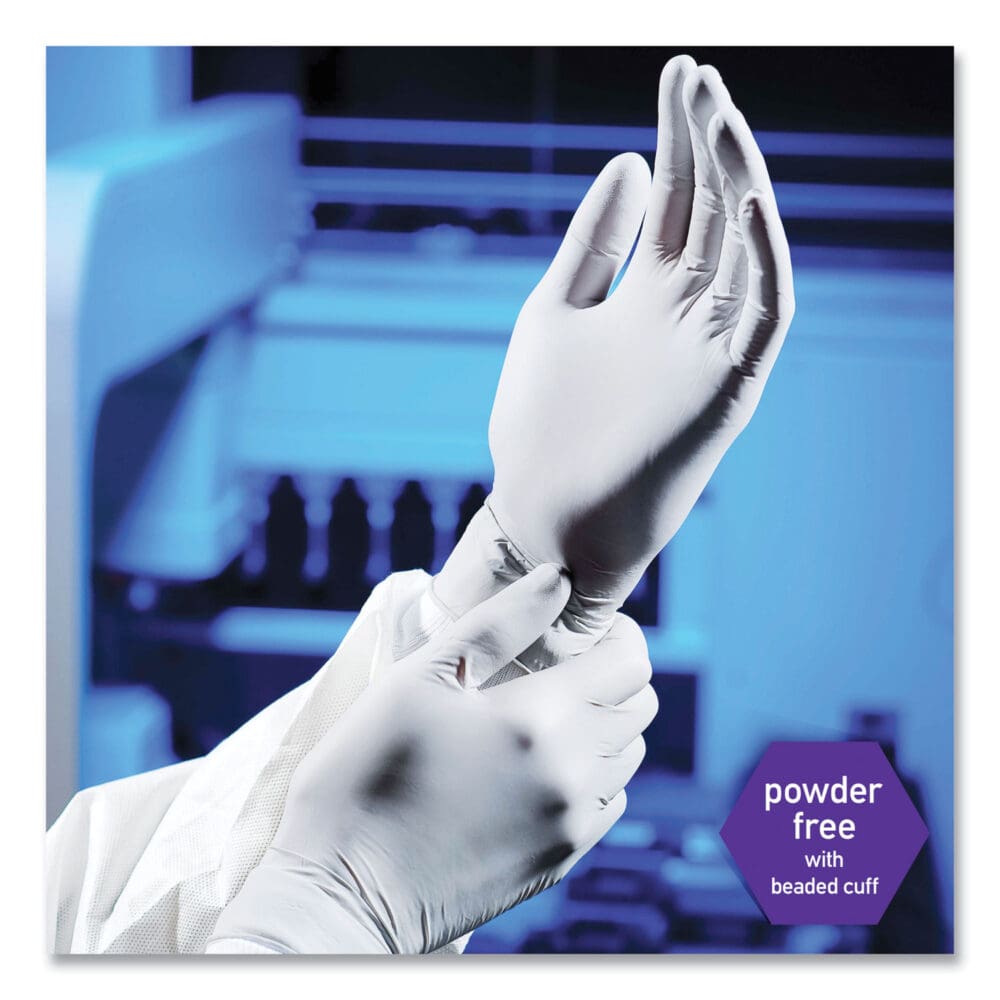 STERLING Nitrile Exam Gloves, Powder-free, Gray, 242 mm Length, X-Large, 170/Box - Image 7