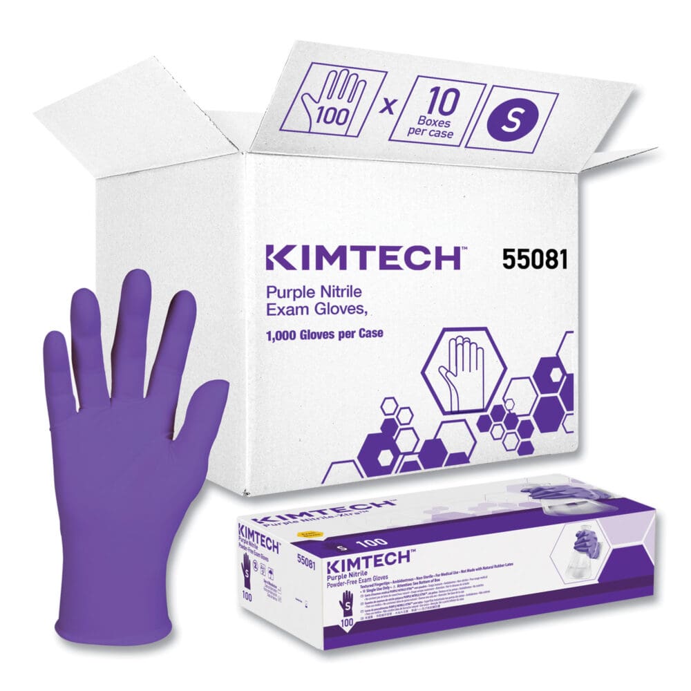 PURPLE NITRILE Gloves, Purple, 242 mm Length, Small, 6 mil, 1,000/Carton - Image 9