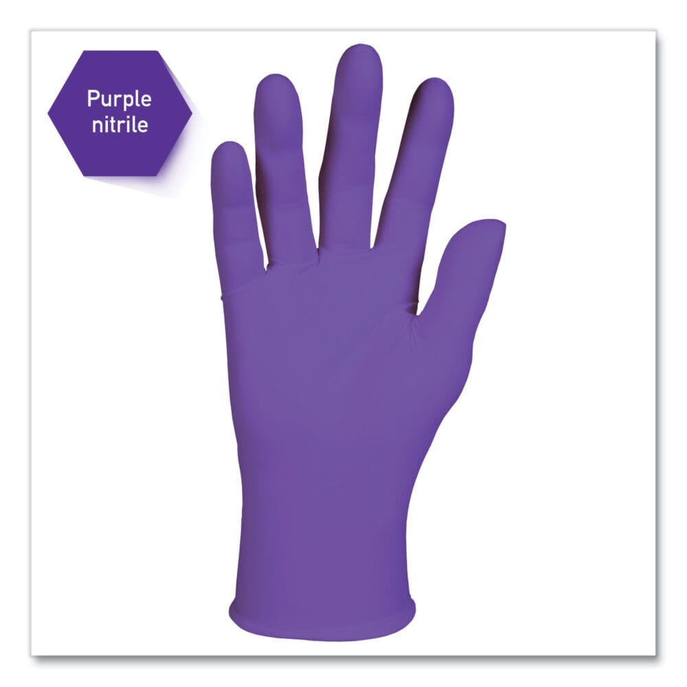 PURPLE NITRILE Gloves, Purple, 242 mm Length, Small, 6 mil, 1,000/Carton - Image 4