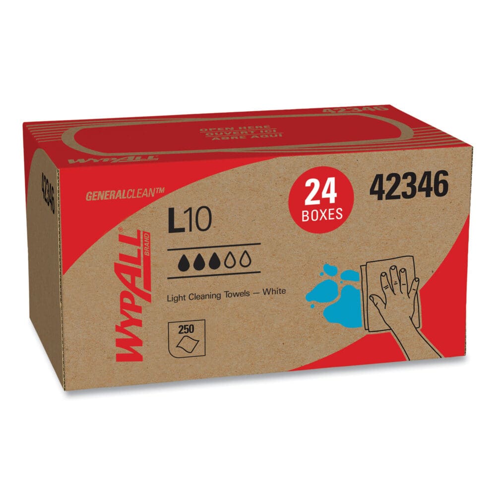 L10 Towels, POP-UP Box, 1-Ply, 10.25 x 9, White, 250/Box, 24 Boxes/Carton - Image 12