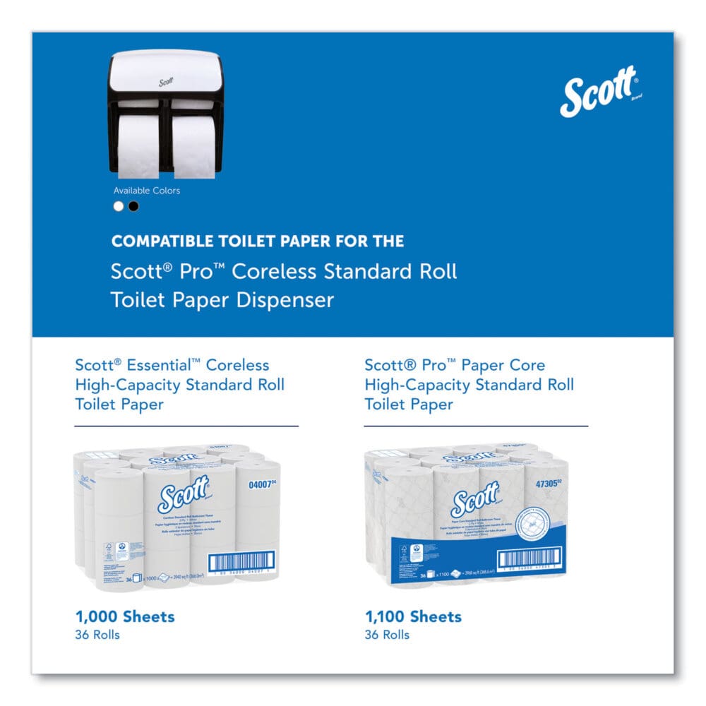 Pro High Capacity Coreless SRB Tissue Dispenser, 11.25 x 6.31 x 12.75, White - Image 7