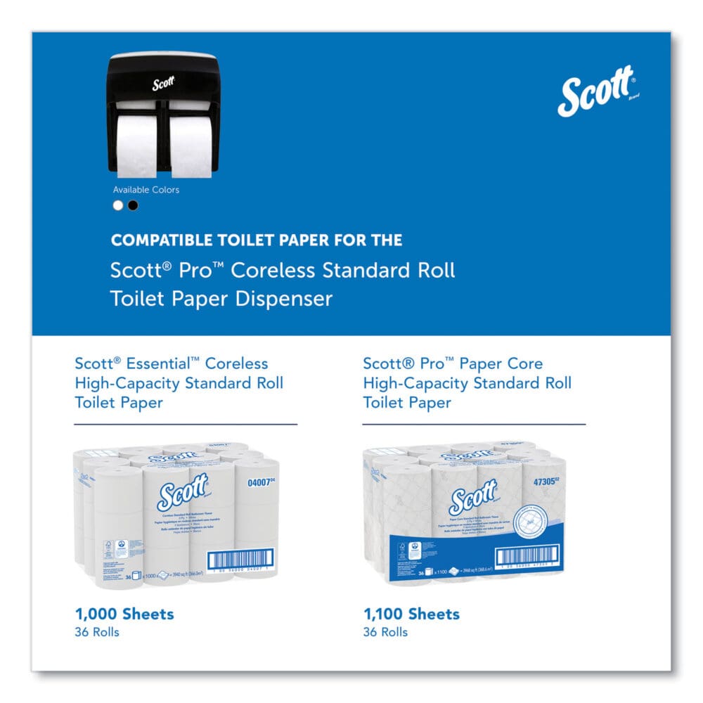 Pro High Capacity Coreless SRB Tissue Dispenser, 11.25 x 6.31 x 12.75, Black - Image 7