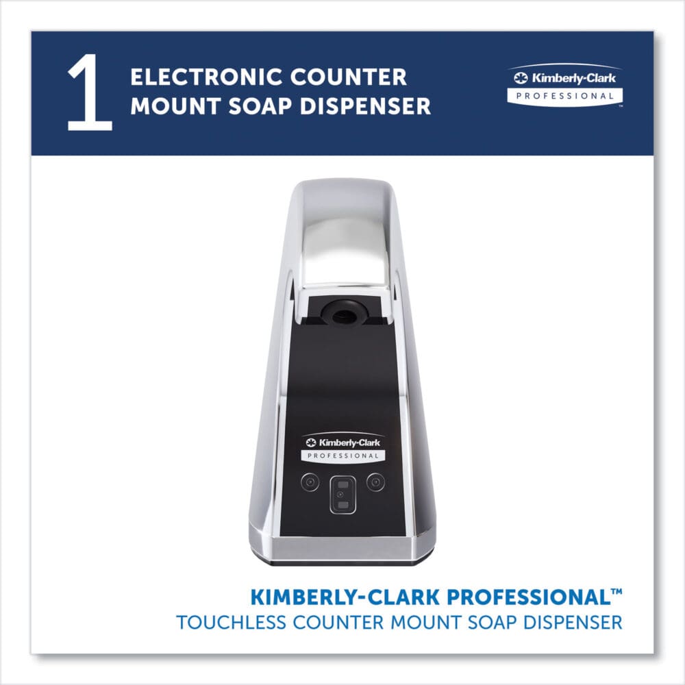 Touchless Counter Mount Skin Care Dispenser, 1.5 L, 2.12 x 4.25 x 5.56, Chrome - Image 11