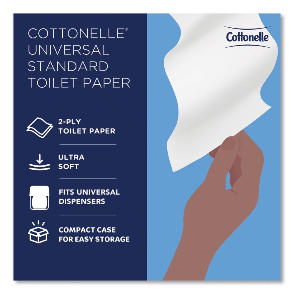 2-Ply Bathroom Tissue, Septic Safe, White, 451 Sheets/Roll, 20 Rolls/Carton - Image 11