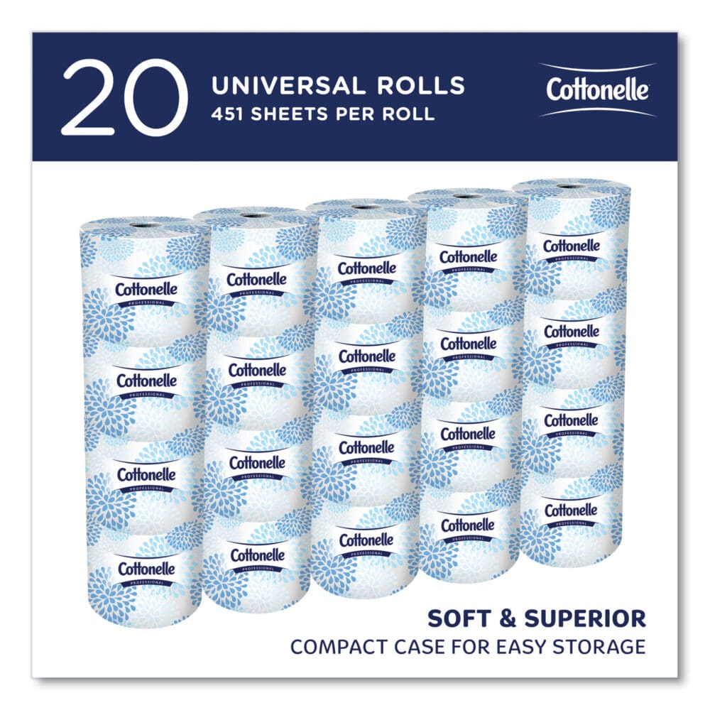 2-Ply Bathroom Tissue, Septic Safe, White, 451 Sheets/Roll, 20 Rolls/Carton - Image 14