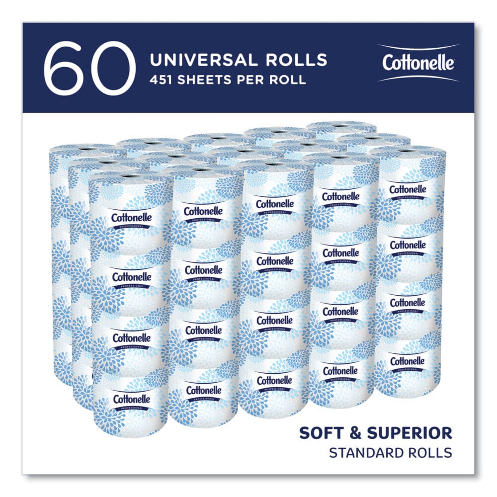2-Ply Bathroom Tissue for Business, Septic Safe, White, 451 Sheets/Roll, 60 Rolls/Carton - Image 14