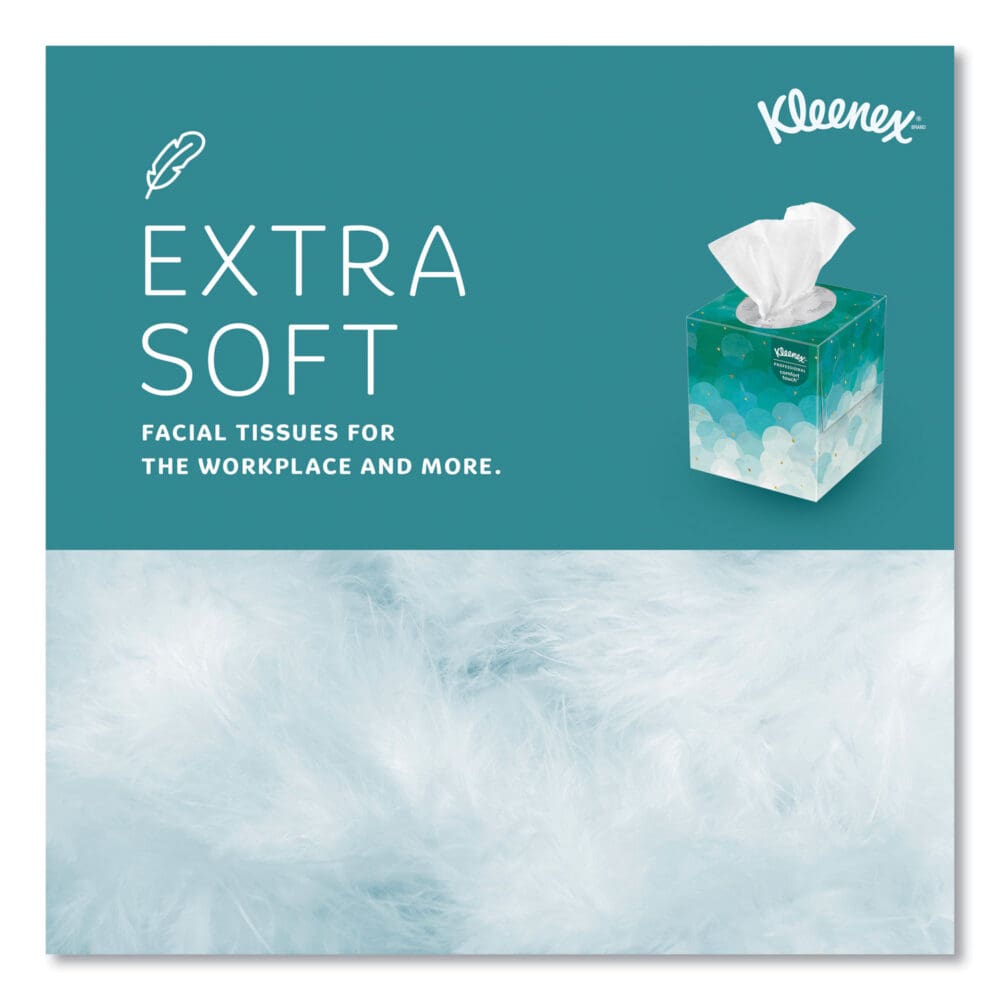 Boutique White Facial Tissue for Business, Pop-Up Box, 2-Ply, 95 Sheets/Box, 36 Boxes/Carton - Image 5