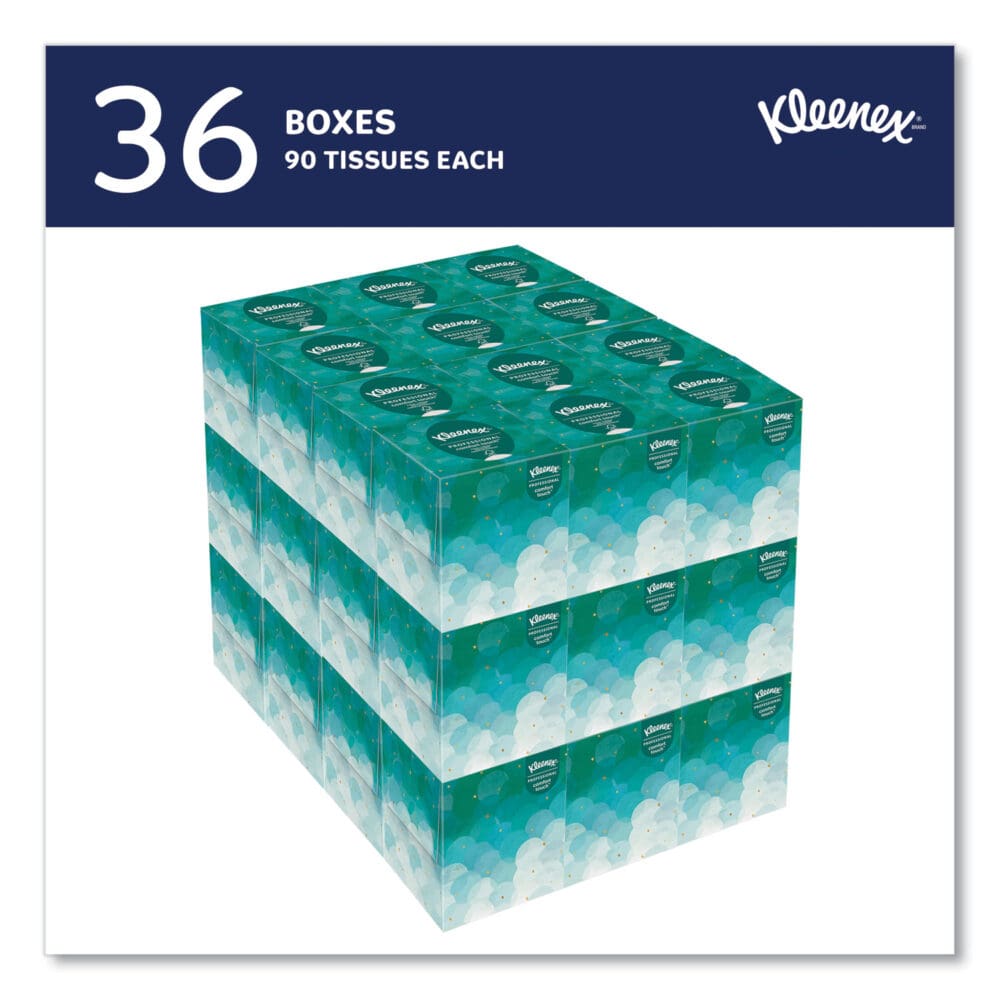 Boutique White Facial Tissue for Business, Pop-Up Box, 2-Ply, 95 Sheets/Box, 36 Boxes/Carton - Image 10
