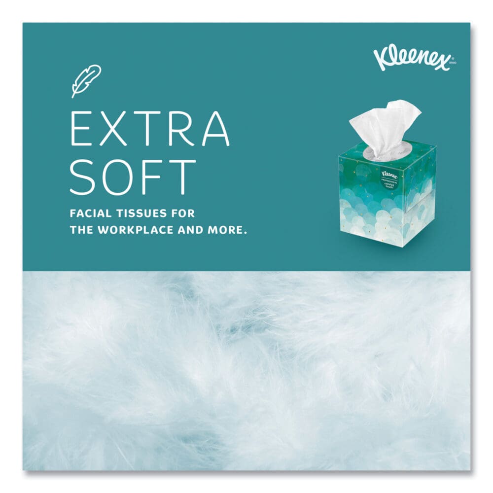Boutique White Facial Tissue for Business, Pop-Up Box, 2-Ply, 95 Sheets/Box, 6 Boxes/Pack, 6 Packs/Carton - Image 5