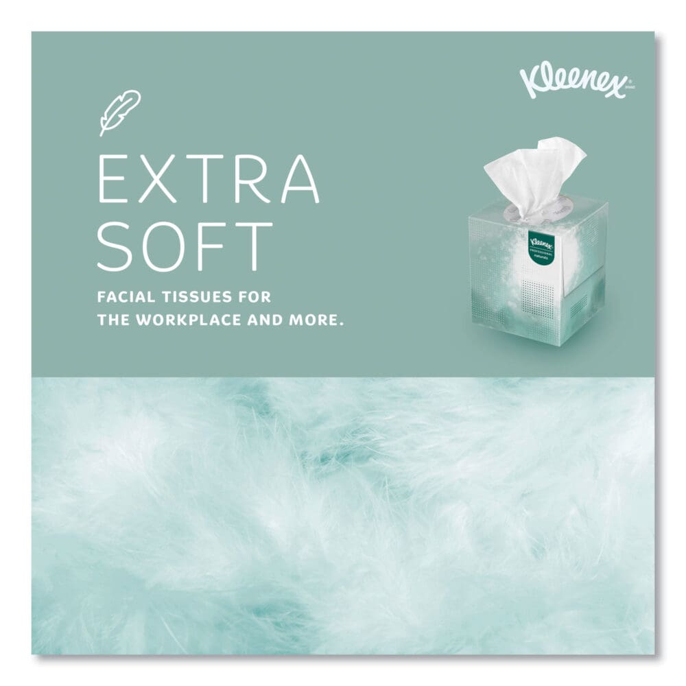 Naturals Facial Tissue for Business, BOUTIQUE POP-UP Box, 2-Ply, White, 90 Sheets/Box, 36 Boxes/Carton - Image 4