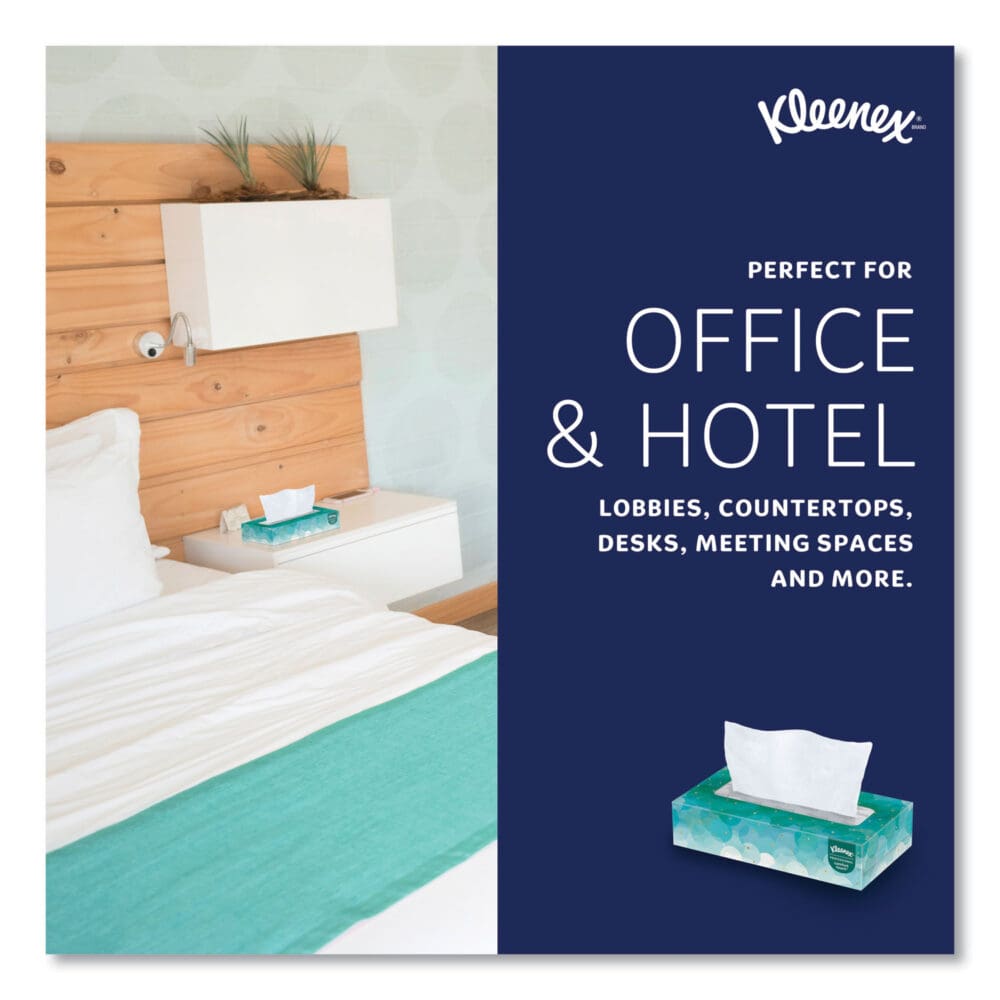 White Facial Tissue for Business, 2-Ply, White, Pop-Up Box, 100 Sheets/Box, 36 Boxes/Carton - Image 7