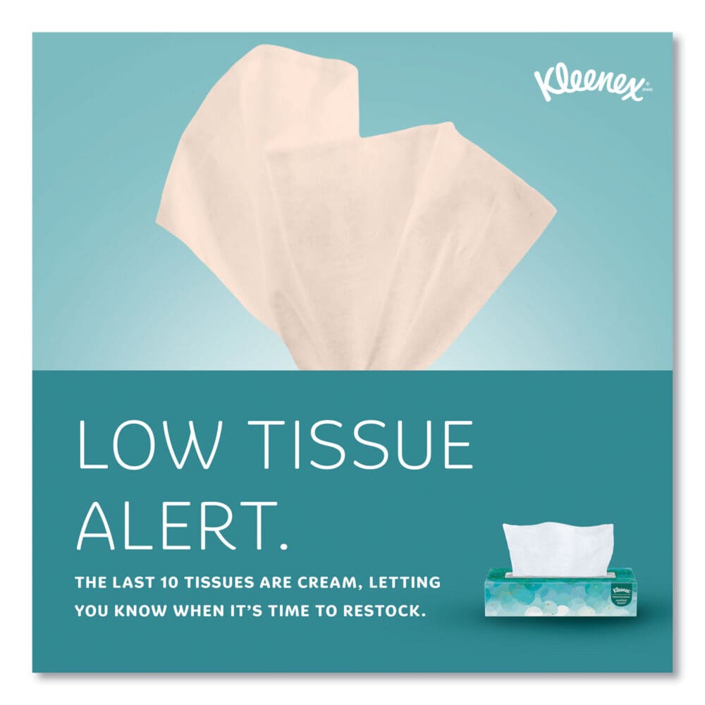 White Facial Tissue for Business, 2-Ply, White, Pop-Up Box, 100 Sheets/Box - Image 5