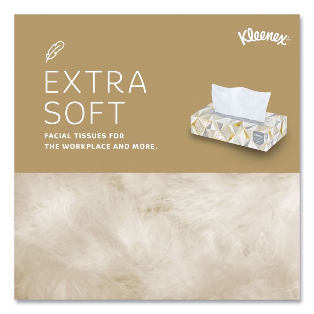 White Facial Tissue for Business, 2-Ply, White, Pop-Up Box, 125 Sheets/Box, 48 Boxes/Carton - Image 5