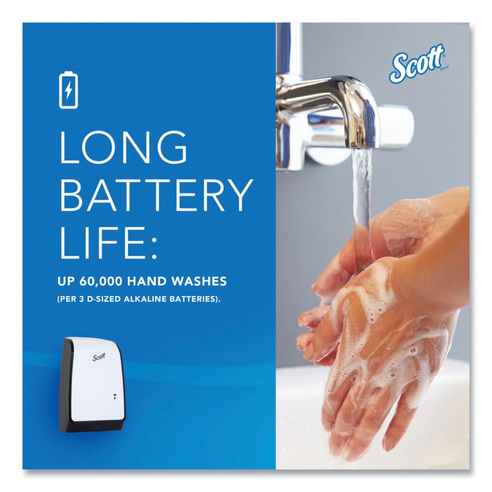 Electronic Skin Care Dispenser, 1,200 mL, 7.3 x 4 x 11.7, White - Image 4