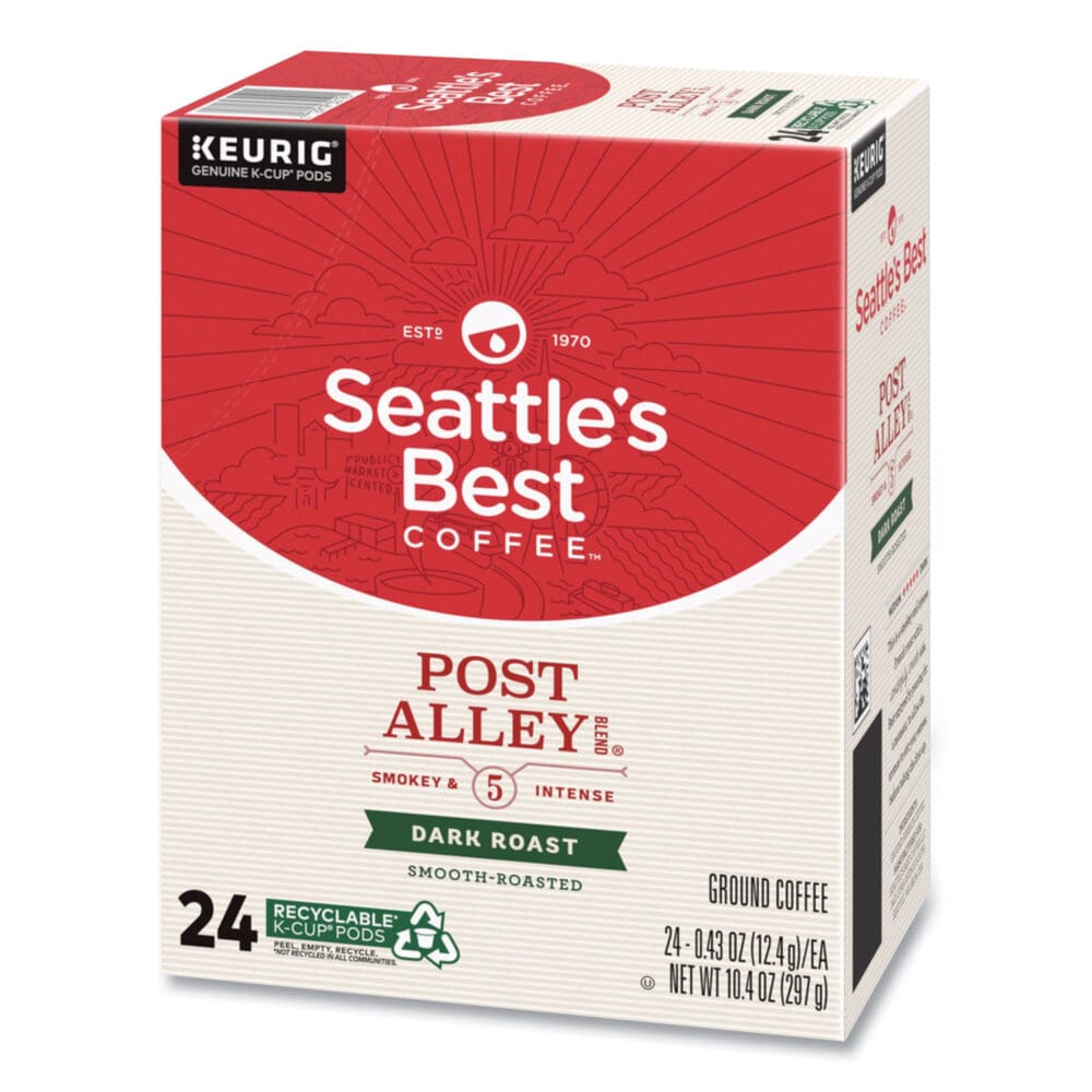 Post Alley Dark Coffee K-Cup, 24/Box, 4/Carton - Image 5