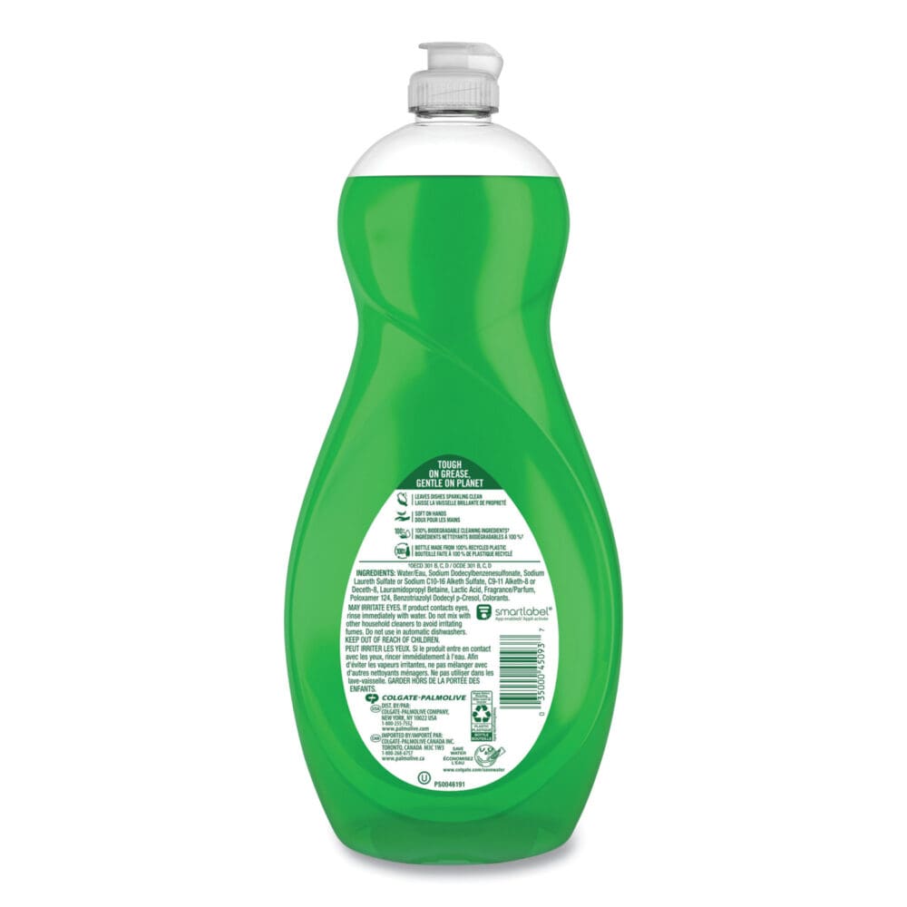 Dishwashing Liquid, Green Scent, 32.5 oz Bottle, 9/Carton - Image 4