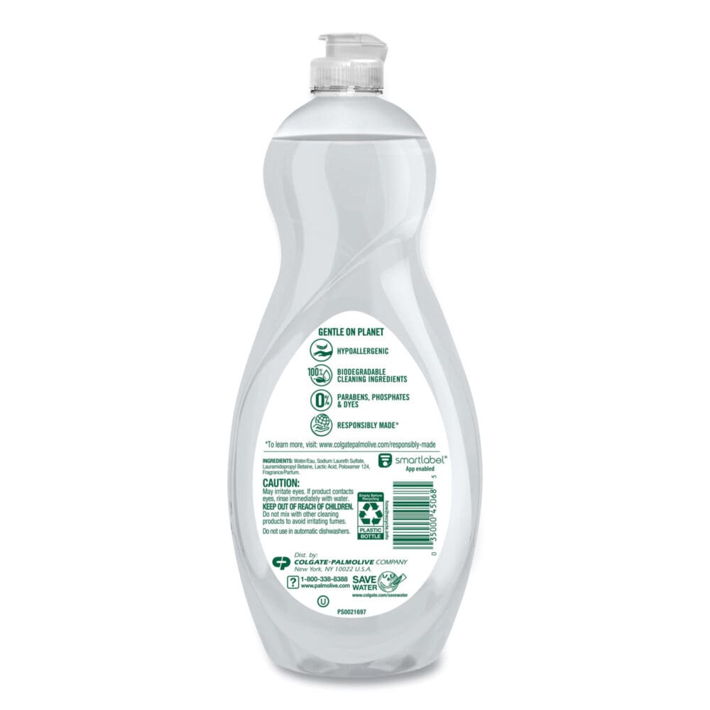 Pure + Clear Dishwashing Liquid, Unscented, 32.5 oz Bottle, 9/Carton - Image 5
