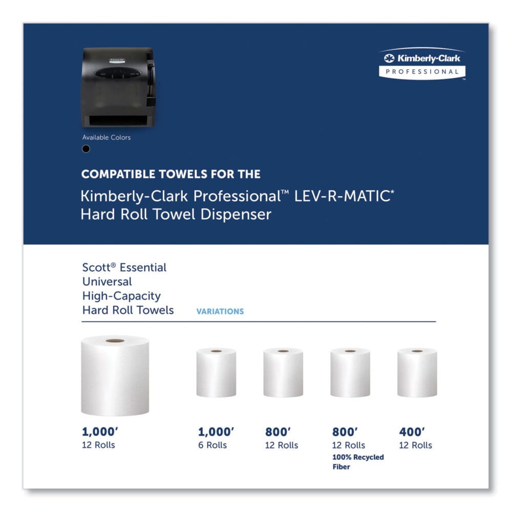 Lev-R-Matic Roll Towel Dispenser, 13.3 x 9.8 x 13.5, Smoke - Image 7